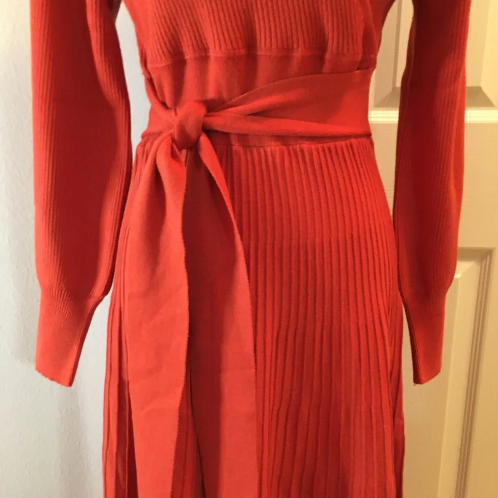 Viciall Faux Wrap Ribbed Sweater Dress - Picture 3 of 13